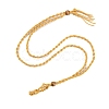 Braided Waxed Cord Empty Macrame Pouch Slider Necklace Making FIND-C061-01G-3