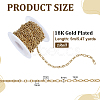 304 Stainless Steel Textured Cable Chains CHS-WH0020-004G-2