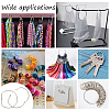 Iron Loose Leaf Book Binder Hinged Rings DIY-WH0723-097P-5