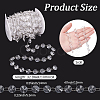 1 Roll Acrylic Octagonal Beads Chain Garland AJEW-SP0006-11-2