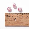 Handmade Silver Foil Glass Lampwork Beads Strands LAMP-R141-8mm-14-6