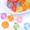 Faceted Bicone Transparent Acrylic Beads DBB18MM-3