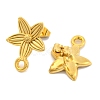 Ion Plating(IP) 304 Stainless Steel Studs Earring Findings EJEW-H013-19G-2