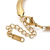 Ion Plating(IP) 304 Stainless Steel Herringbone Chain Bracelet for Men Women BJEW-E058-01D-G-3