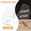 4 Sets Acrylic Nail Art Display Board ODIS-DC0001-06-2