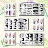 Stainless Steel DIY Nail Art Templates MRMJ-WH0092-001-3