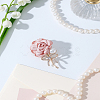 1Pc Rose Alloy Cloth Lapel Pins JEWB-LP0010-16-3