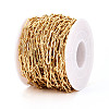 Brass Wavy Rectangle Link Chains CHC-T018-46G-2