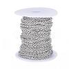 Tarnish Resistant 304 Stainless Steel Cable Chains CHS-P003-02P-2