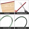 2Pcs Fibre Car Steering Wheel Cover and 12Pcs PVC Air Conditioner Strip Decoration Cover AJEW-FH0002-40-3