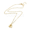Initial Letter Brass Pendant Necklace NJEW-A015-21G-A-2