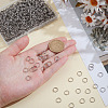 1000Pcs 304 Stainless Steel Split Rings STAS-ME0002-56-3