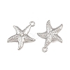 304 Stainless Steel with Crystal Rhinestone Pendants RB-CBABFDA-11C-P-2