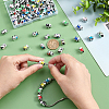 PandaHall Elite 80Pcs 8 Colors CCB Plastic European Beads OPDL-PH0001-04-3