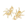 Brass Micro Pave Cubic Zirconia Pendants KK-G544-09G-03-2