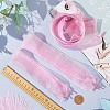 2 Pairs 2 Style Gradient Color Nylon Chiffon Shoe Laces FIND-GF0004-83A-3