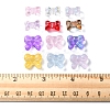 60Pcs 12 Style Transparent Spray Painted Glass Beads GLAA-FS0001-49-6