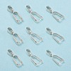 Brass Ice Pick Pinch Bails KK-K802-S-1