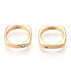 925 Sterling Silver Micro Pave Cubic Zirconia Linking Rings STER-T004-34G-2
