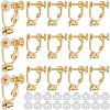 24Pcs Brass Screw On Clip-on Earring Findings KK-SP0001-20G-1