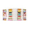 7Pcs Glass Seed Beads Stretch Bracelets for Women BJEW-MZ00280-3