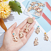 6 Sets 3 Colors Alloy Snap Lock Clasps FIND-NB0002-73-3