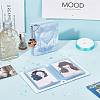 2 Books 2 Colors 3 Inch PVC Mini Love Heart Hollow Photocard Holder Book AJEW-CP0005-36-4