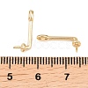 Brass Stud Earring Findings KK-C163-04G-3