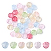 35Pcs Transparent Spray Painted Glass Beads GLAA-YW0001-66-1