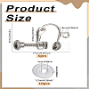Brass Clip-on Earring Findings KK-LP0002-11P-2