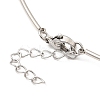 Non-Tarnish 304 Stainless Steel Necklaces STAS-D084-32P-3