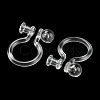 Resin Clip-on Earring Findings FIND-H046-12-3