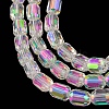 Electroplate Glass Beads Strands EGLA-D031-01-01-4