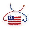 Miyuki Seed Braided Bead Bracelet BJEW-P269-29E-2