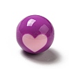 Two Tone Opaque Acrylic Beads SACR-K003-02D-1