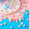 120Pcs 6 Colors Opaque Resin Cabochons CRES-TA0001-28-8