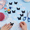 24Pcs 2 Colors Polyester Embroidered Cloth Sew on Patches PATC-HS0001-01-3