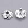 6-Petal Tibetan Style Alloy Flower Bead Caps TIBE-S220-S-RS-2