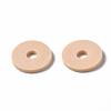 Flat Round Handmade Polymer Clay Beads CLAY-R067-12mm-53-6