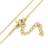 Ion Plating(IP) 304 Stainless Steel Boston Link Chain Necklaces X-NJEW-R266-06G-2