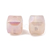 UV Plating Rainbow Iridescent Acrylic Beads PACR-C009-03A-2