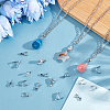 40Pcs 2 Style 304 Stainless Steel & 20Pcs 201 Stainless Steel Pendant Pinch Bails STAS-UN0030-11-3
