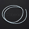 Glass Silk Stain Style Beads Strands GLAA-N047-001A-01-3