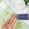 9Pcs Brass Fold Over Clasps KK-SC0004-06G-3
