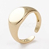 Brass Cuff Rings X-RJEW-C101-03G-2