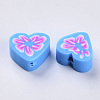 Handmade Polymer Clay Beads CLAY-S093-19-2