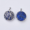 Natural Lapis Lazuli Pendants G-K234-E06-2
