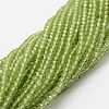 Natural Peridot Bead Strands X-G-P271-3mm-12-2