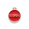 Alloy Enamel Pendants X-ENAM-S124-01B-07L-3