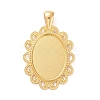 Alloy Pendant Cabochon Settings PALLOY-E577-32G-1